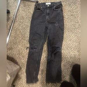 Abercrombie & Fitch 90s straight ultra high rise. Size 25/0 regular